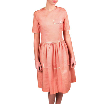 Vintage Cotton Day Dress 1940S Red Gingham Small - The Best Vintage Clothing
 - 1