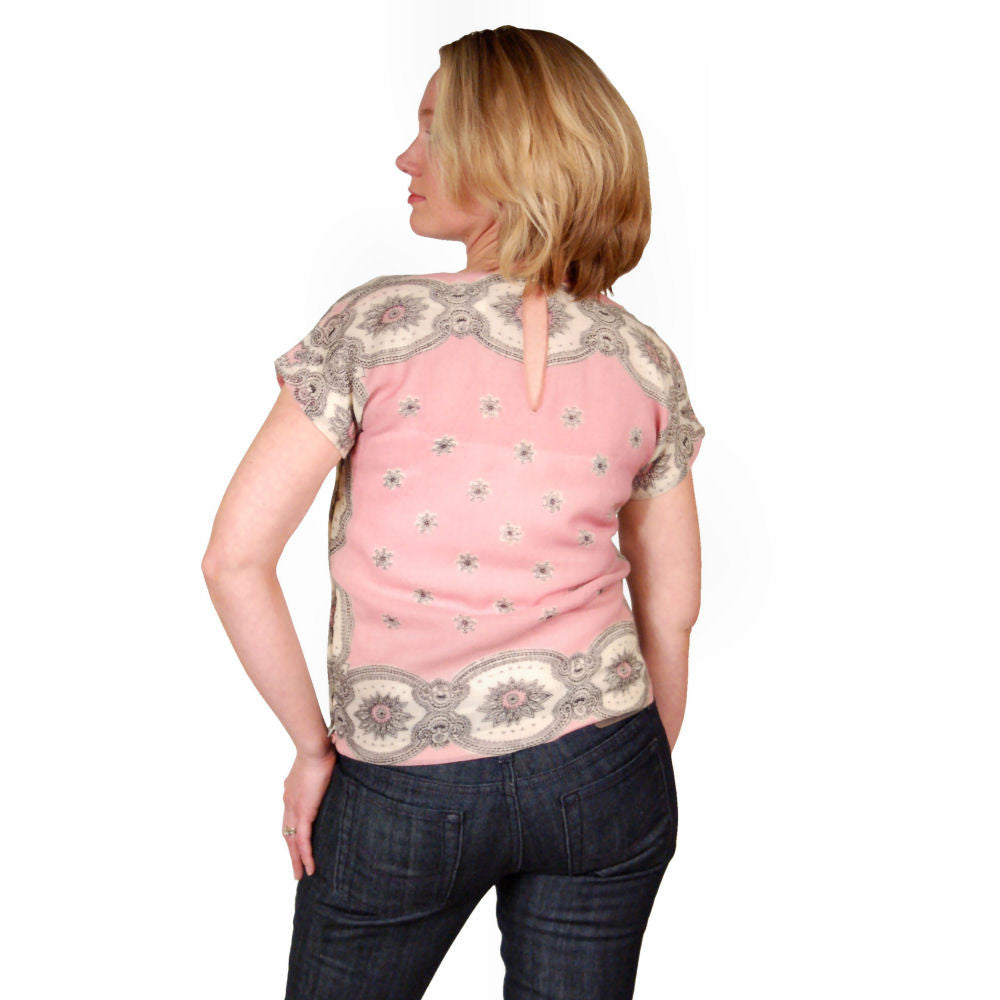 Vintage Blouse Wool Paisley Clare Potter 1940S Women's The Best Vintage Clothing