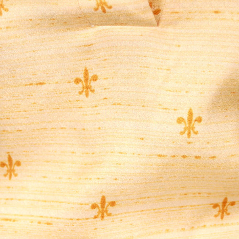 Vintage Blouse Acetate Fleur De Leis Print 1950S 40B Women's The Best Vintage Clothing