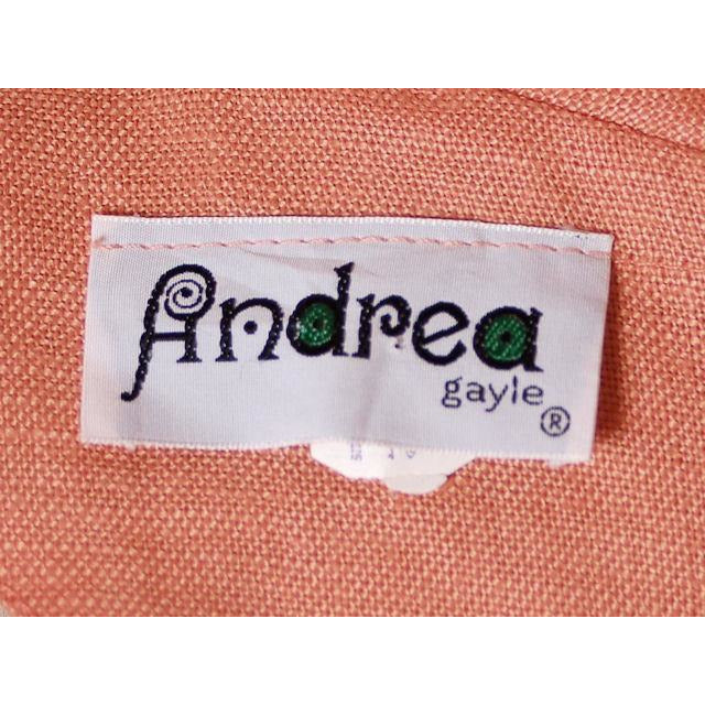 Vintage Linen Sheath Dress Apricot 1960s Andrea Gayle 36-34-37 Women's Andrea Gayle