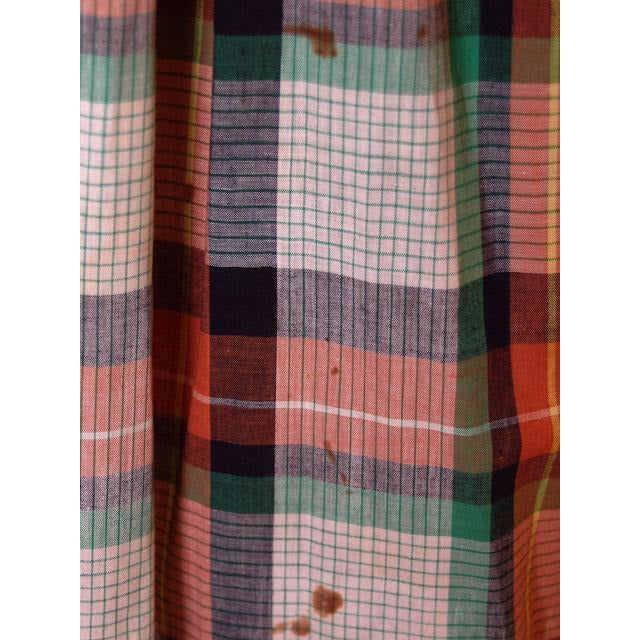 Vintage Cotton House Dress Frock Green Plaid WW2 1940s 35-28-46 S/M Guernsey Women's The Best Vintage Clothing