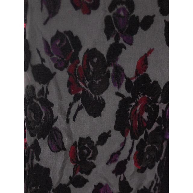 Vintage Fernande Desgranges France Burn-Out Velvet Evening Coat 1950s S-M New Arrivals,Women's Desgranges