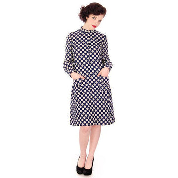 Vintage Mod Polka Dot Dress Adele Simpson 1960S 38-36-44 - The Best Vintage Clothing
 - 1