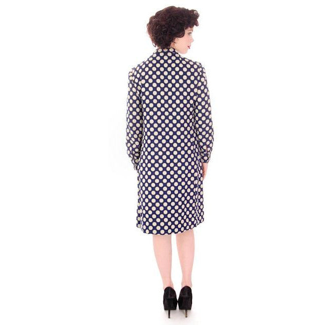 Vintage Mod Polka Dot Dress Adele Simpson 1960S 38-36-44 Women's Adele Simpson