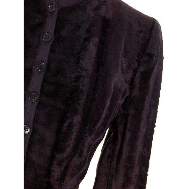 Vintage Jacket/Top Navy Blue Velour 1940s Tight Fitting Women's,On Sale The Best Vintage Clothing