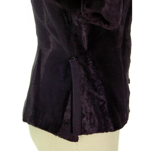 Vintage Jacket/Top Navy Blue Velour 1940s Tight Fitting Women's,On Sale The Best Vintage Clothing