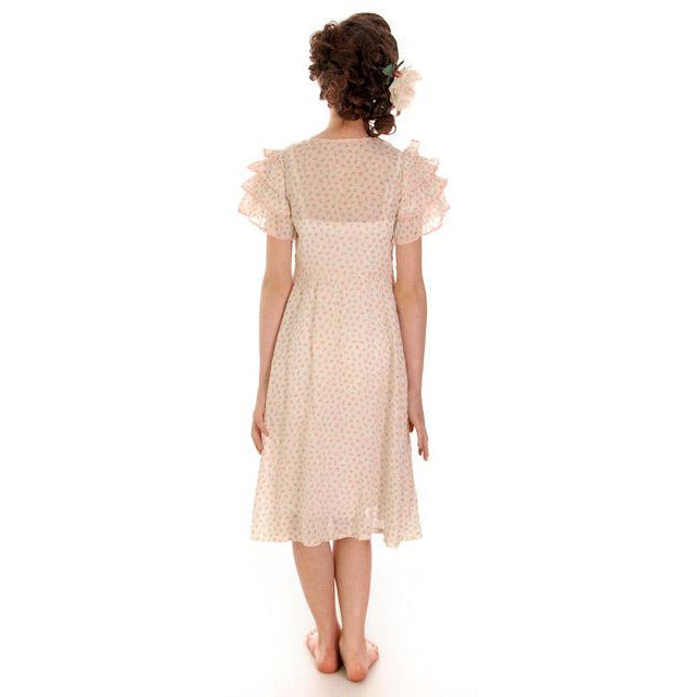 Young Lady's Vintage Dress Printed Cotton 1920s 30-27-48 Children's,Women's,New Arrivals The Best Vintage Clothing