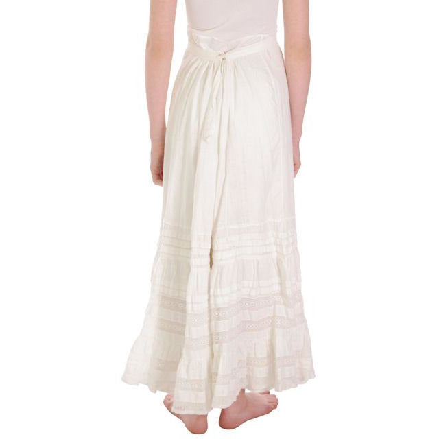 Victorian White Cotton Petticoat Full Length Fancy Lace Insets Small Women's,New Arrivals The Best Vintage Clothing