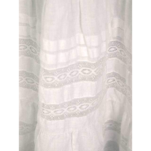Victorian White Cotton Petticoat Full Length Fancy Lace Insets Small Women's,New Arrivals The Best Vintage Clothing