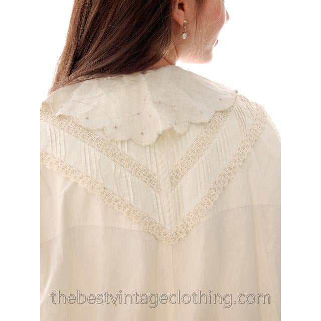 Antique Wedding Trousseau Set Victorian 5PC Set Fancy Whites Large Women's,New Arrivals The Best Vintage Clothing