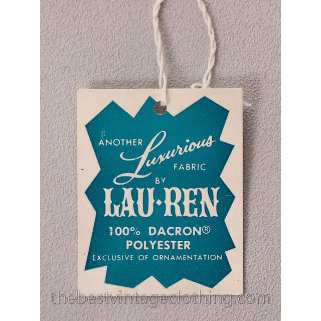 Vintage Sheer White Nylon Blouse Shirred Front NOS Lau-Ren S-M Women's,New Arrivals The Best Vintage Clothing