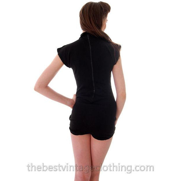 Vintage Starsheen Dance Ballet Jazz Black Leotard NOS Cotton Knit M-L Women's,New Arrivals The Best Vintage Clothing