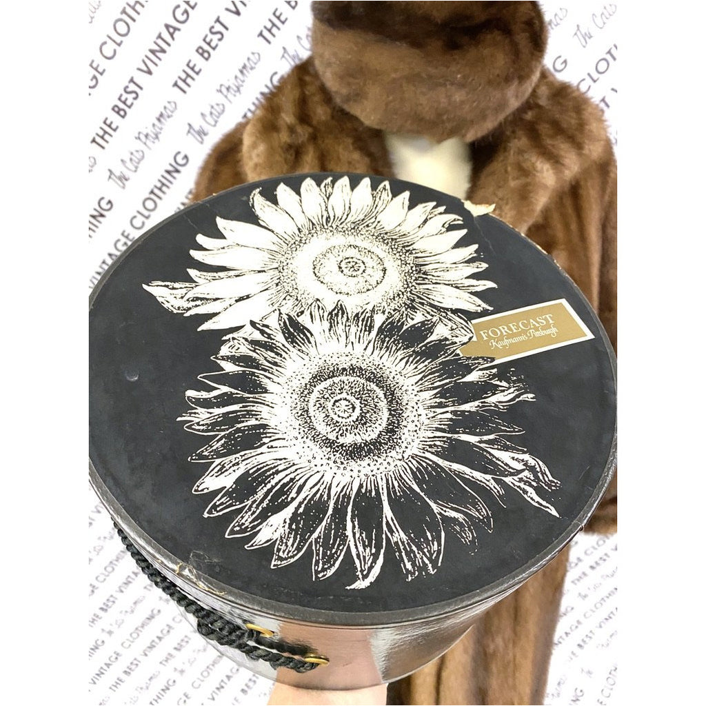 VTG Pierre Cardon Saga Mink Fur Coat + Matching Hat Womens M/L/XL Gorgeous Mid Calf 1950s coat The Best Vintage Clothing