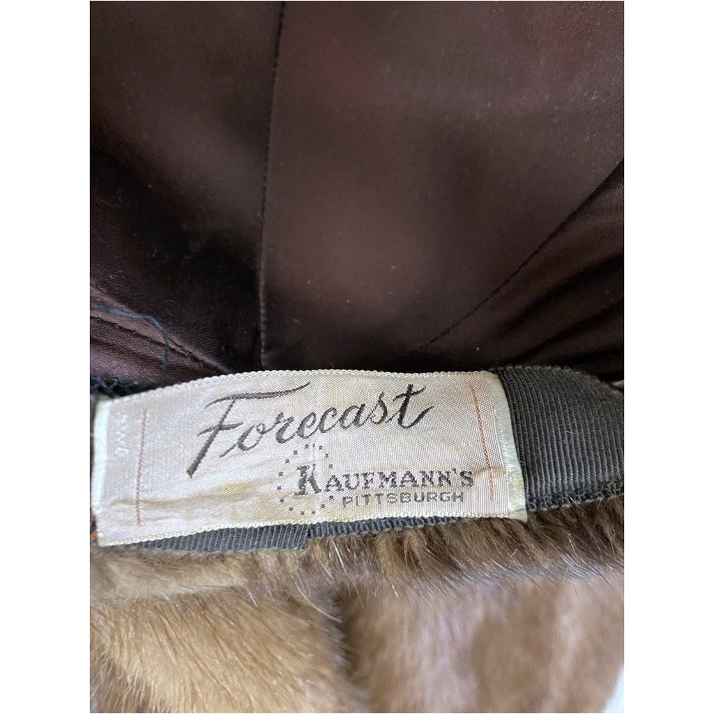 VTG Pierre Cardon Saga Mink Fur Coat + Matching Hat Womens M/L/XL Gorgeous Mid Calf 1950s coat The Best Vintage Clothing