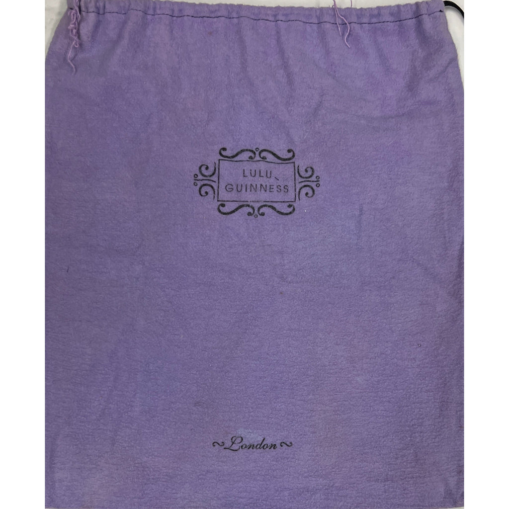 RARE Lulu Guinness Vintage Tote Bag '' Mansion 87 '' 563-096-010 w/Dustbag Purse The Best Vintage Clothing