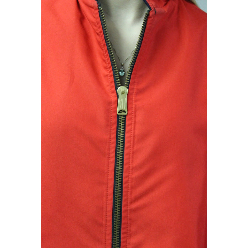 Reversible Vintage Wool Cape Red/Blue 1960s Brass Zipper Mod O/S capes The Best Vintage Clothing