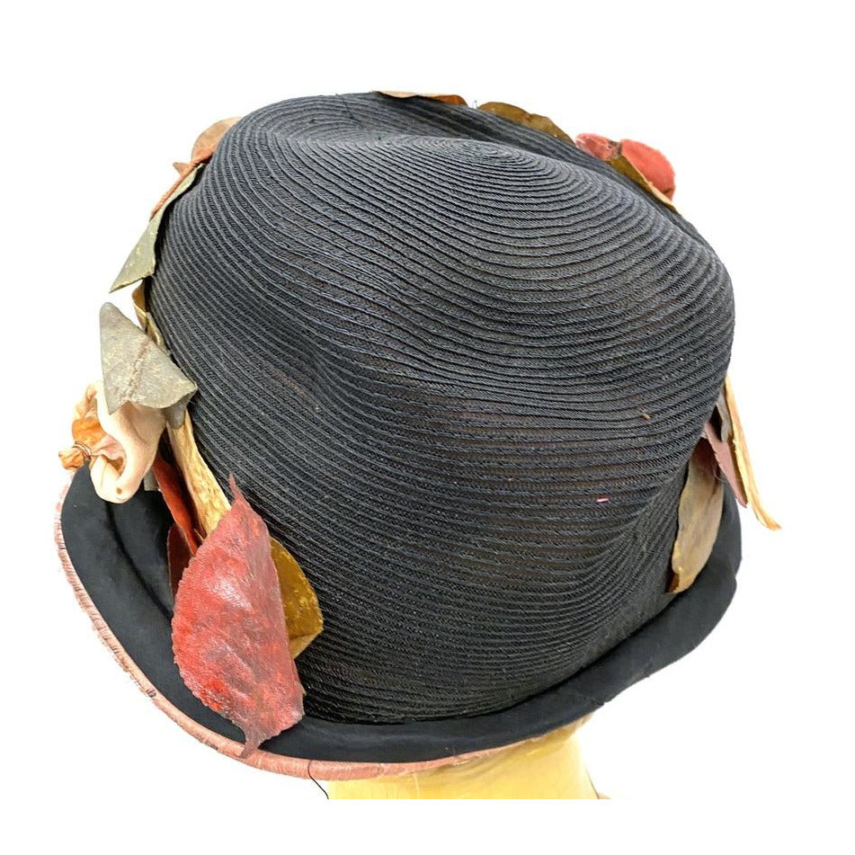 Antique Cloche Hat 1920s Flapper Flowers Straw Style Square New York Paris Large New Arrivals The Best Vintage Clothing