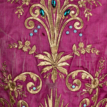 Vintage Purple Silk Beaded Skirt & Top Gypsy Boho Soutache 1970S Provenance Small - The Best Vintage Clothing
 - 1