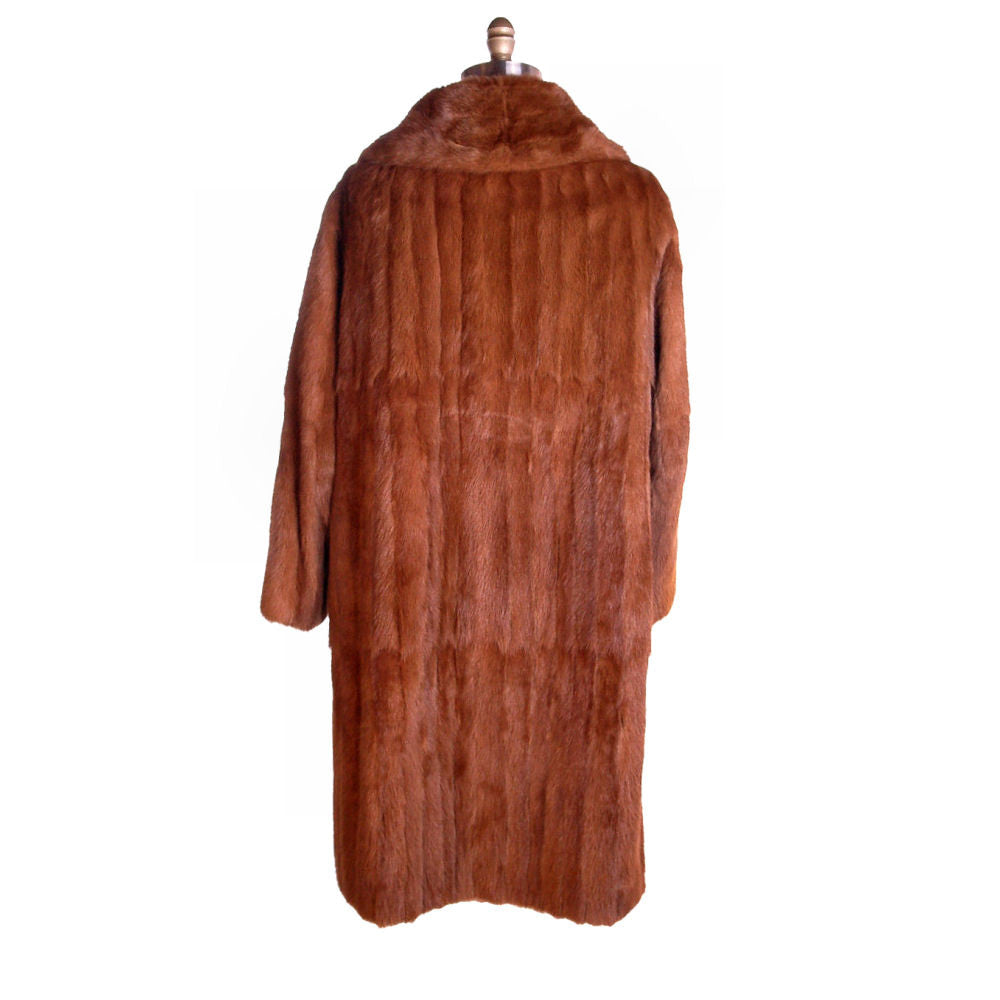 Vintage Womens Fur Coat Luscious Knee Length Red Squirrel 1950S Medium Cart2cart The Best Vintage Clothing