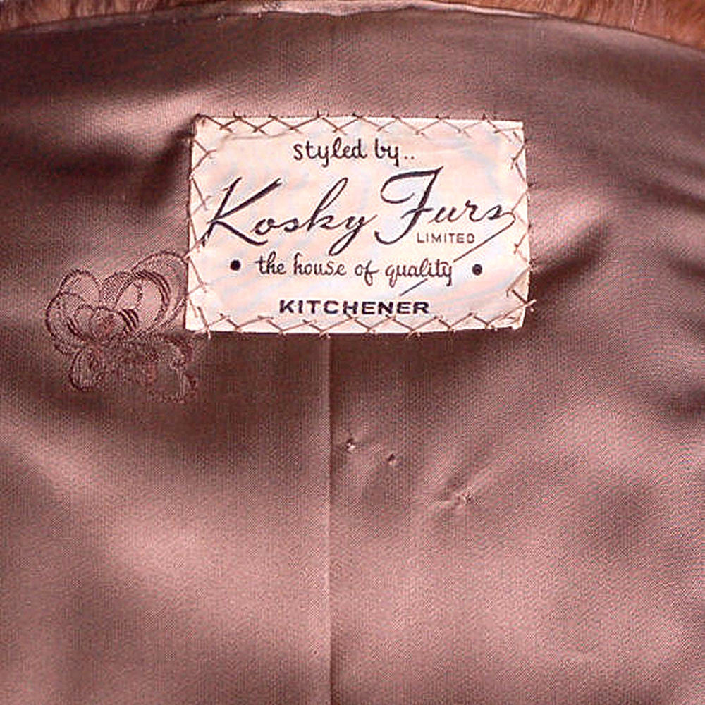 Vintage Womens Fur Coat Luscious Knee Length Red Squirrel 1950S Medium Cart2cart The Best Vintage Clothing