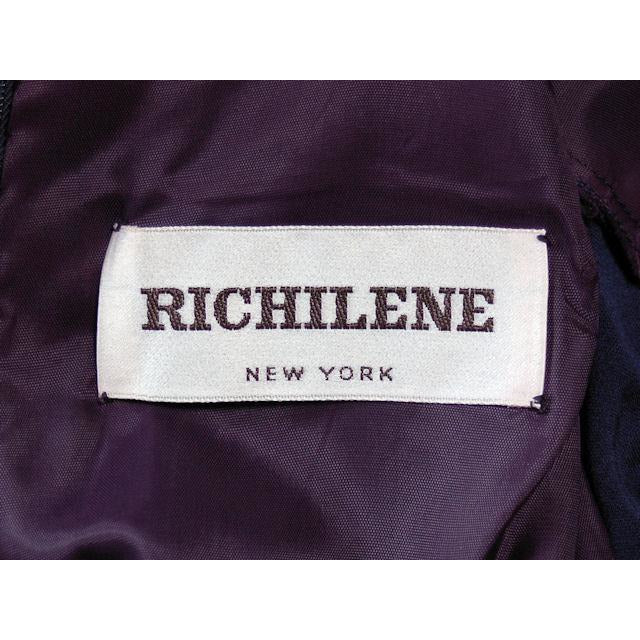 Vintage Richilene Blue Silk Wiggle Fishtail Evening Gown Sz 8-12 1930s look Women's Richilene