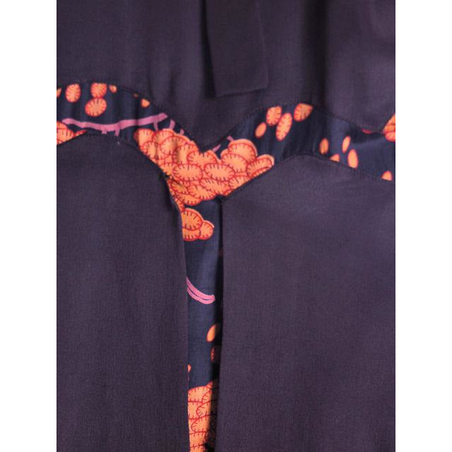 Vintage 1920s Dress Silk Art Deco Era Dress Flapper Large Printed Silk Detail Women's The Best Vintage Clothing