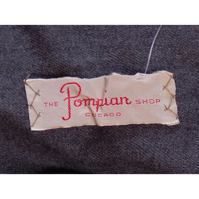 Vintage Grey Wool Secretary Dress 1950s Richard Cole MCM Pompian 34-25-36 Cart2cart Richard Cole