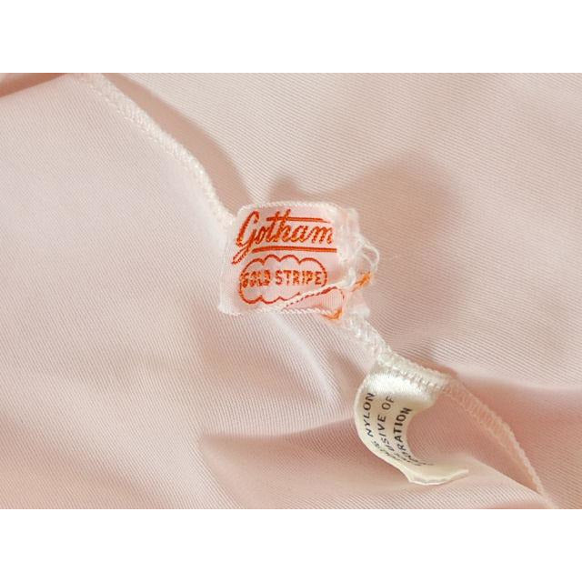 Vintage Peignoir Gotham Gold Stripe Frothy Pink Nylon Chiffon 1950s Women's,New Arrivals Gotham