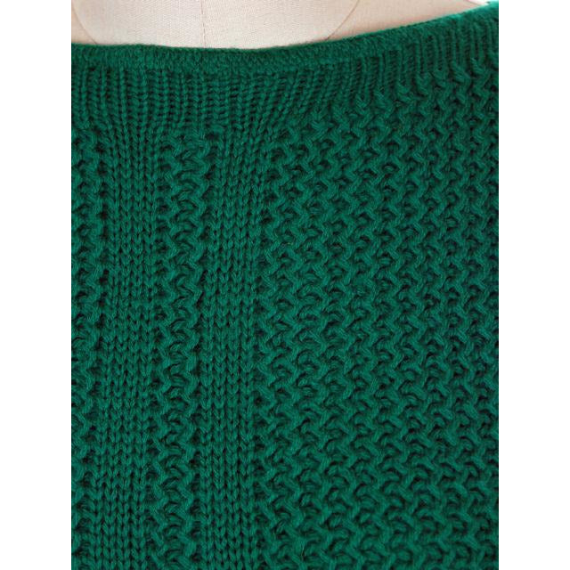 Vintage Sweater Sleeveless Vest Boat Neck Green Hand Knit Wool 1960s S On Sale,Women's The Best Vintage Clothing