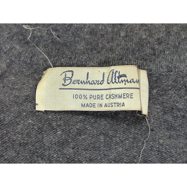 Vintage Cashmere Sweater Ladies Heather Gray B. Altman Shawl 1950s Small- Med On Sale,Women's The Best Vintage Clothing
