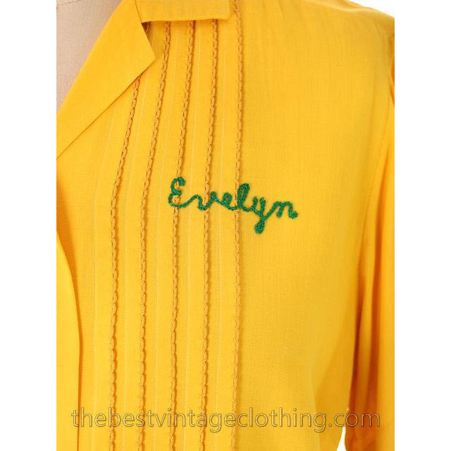 Vintage Rayon Ladies Bowling Shirt Evelyn 1950s Large Women's,New Arrivals vendor-unknown