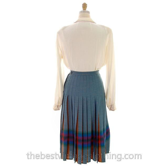 Vintage Skirt Wool Reversible Highland Plaid NOS JC Penneys 1950s 26 Waist Women's,New Arrivals Penneys
