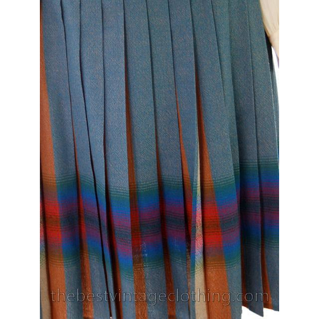 Vintage Skirt Wool Reversible Highland Plaid NOS JC Penneys 1950s 26 Waist Women's,New Arrivals Penneys