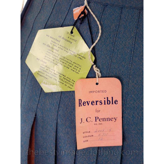 Vintage Skirt Wool Reversible Highland Plaid NOS JC Penneys 1950s 26 Waist Women's,New Arrivals Penneys