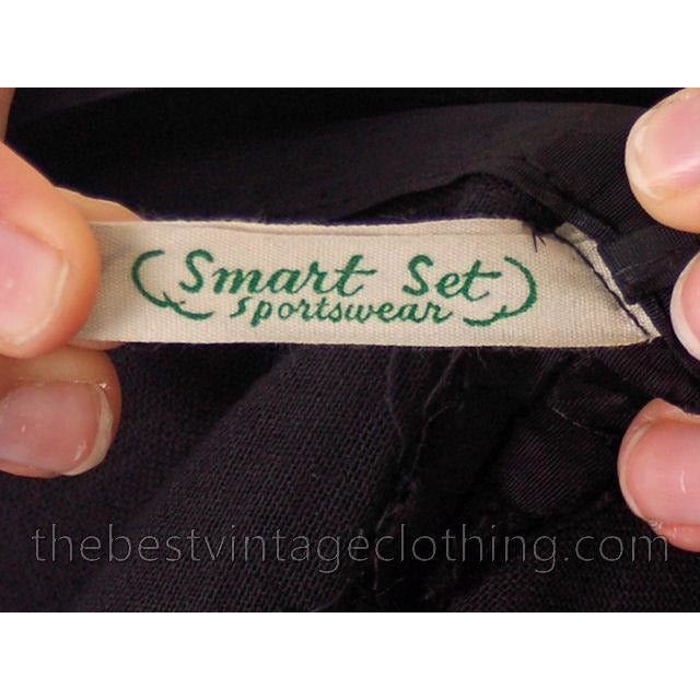 Vintage 1940s Full Ribbon Skirt Smart Set Small 26 Waist Women's,New Arrivals Smart Set