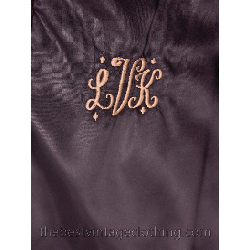 Womens FUR Coat Black Ranch Mink Trench Coat Zip Off Bottom Makes Stole 1970s The Best Vintage Clothing