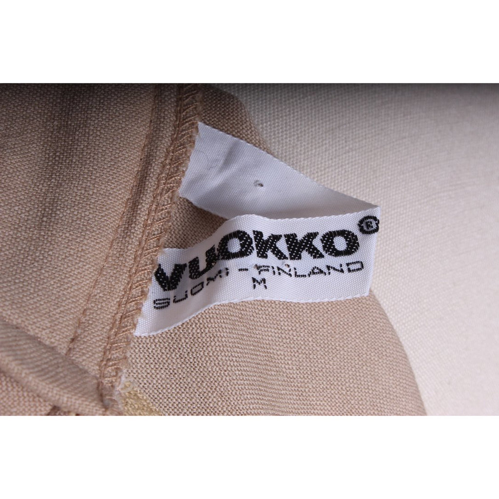 Vintage Vuokko Abstract Art Wool Voile Gown Tan Gray M 1980s Amazing! marimekko The Best Vintage Clothing