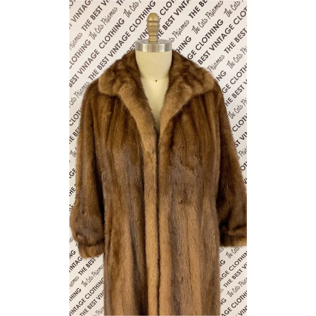 VTG Pierre Cardon Saga Mink Fur Coat + Matching Hat Womens M/L/XL Gorgeous Mid Calf 1950s coat The Best Vintage Clothing