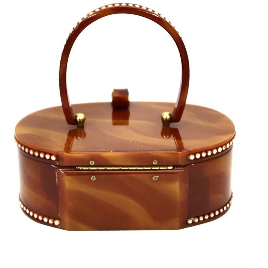 Vintage Wilardy Lucite Box Purse Amber Butterscotch 1950s Rhinestones Handbags,New Arrivals Wilardy