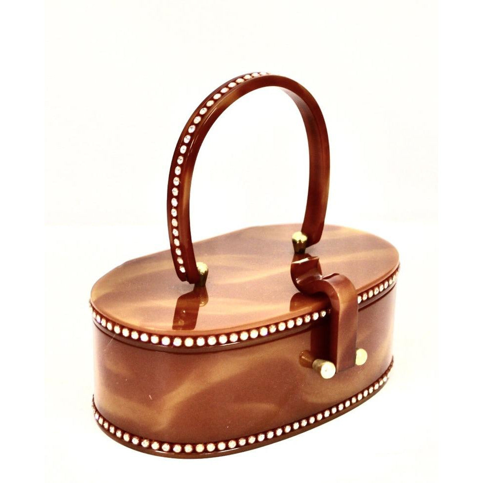 Vintage Wilardy Lucite Box Purse Amber Butterscotch 1950s Rhinestones Handbags,New Arrivals Wilardy