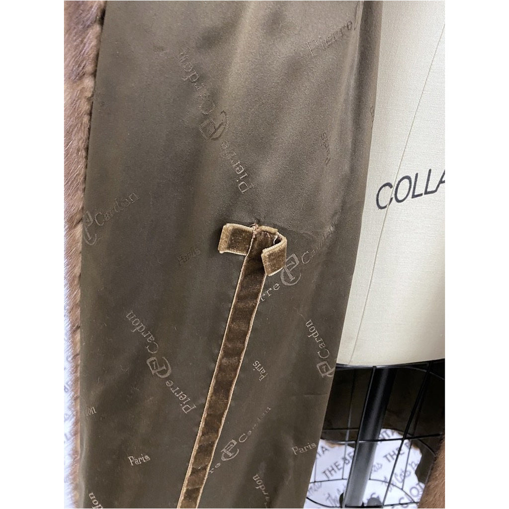 VTG Pierre Cardon Saga Mink Fur Coat + Matching Hat Womens M/L/XL Gorgeous Mid Calf 1950s coat The Best Vintage Clothing