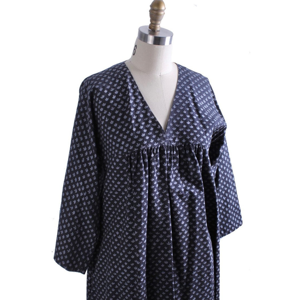 Vintage Marimekko Dress 1968 RARE Womens M Shift Dress Blue Gray Mini Print marimekko The Best Vintage Clothing