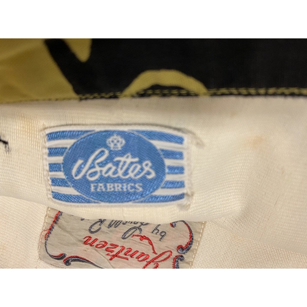 VTG Louella Ballerino 1940s Swimsuit 2 PC RARE Bates Fabric Undersea Yellow New Arrivals The Best Vintage Clothing