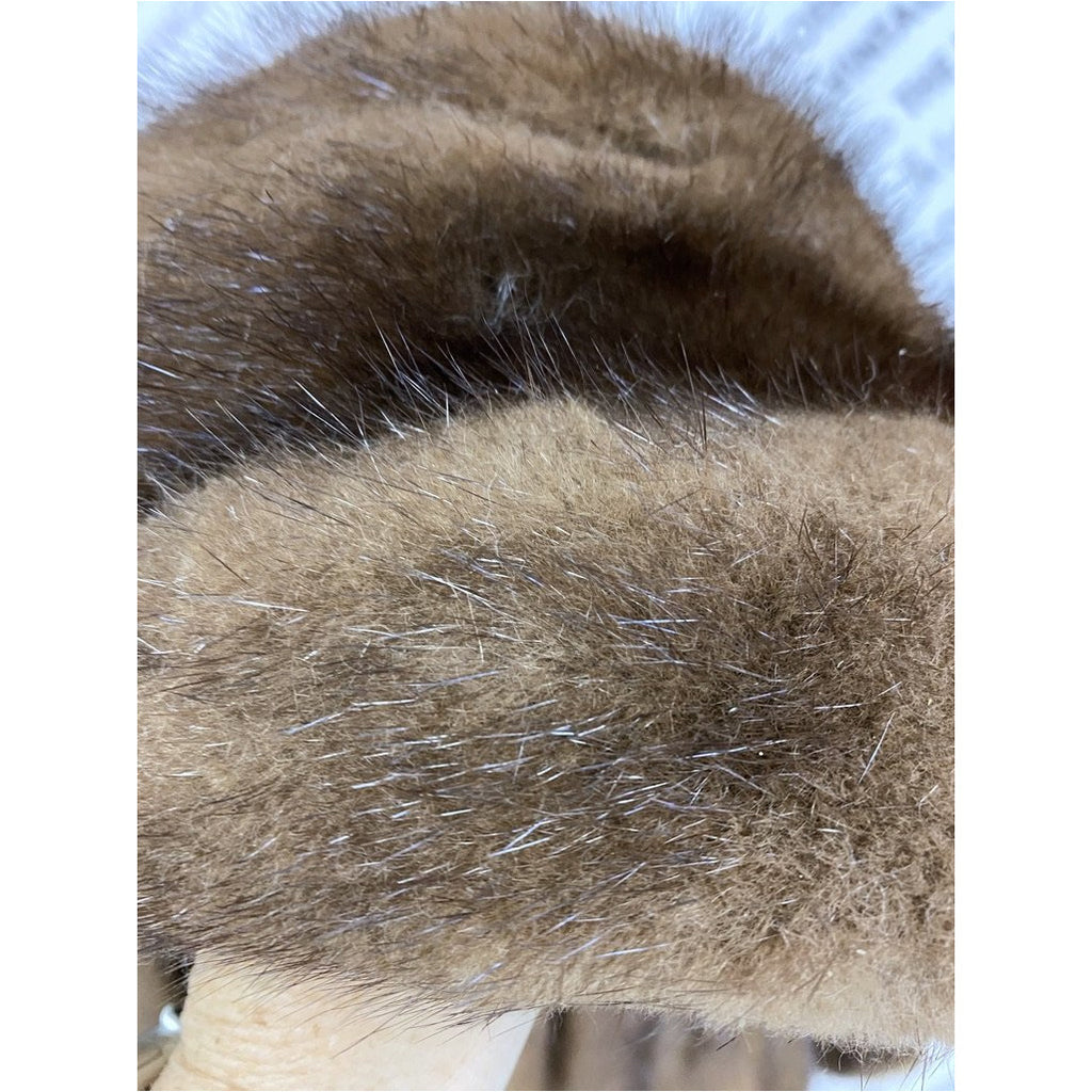 VTG Pierre Cardon Saga Mink Fur Coat + Matching Hat Womens M/L/XL Gorgeous Mid Calf 1950s coat The Best Vintage Clothing