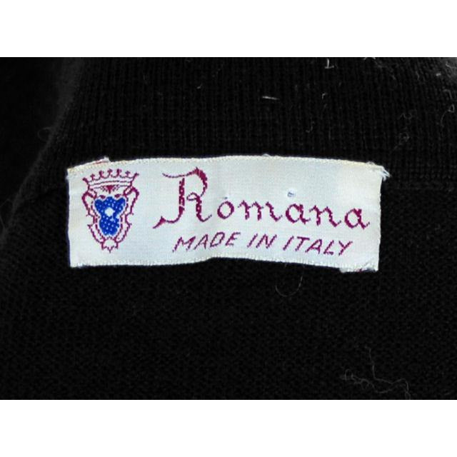 Vintage Ladies Wool Sweater Black Romana Italy Great Details 1950s Small Women's,New Arrivals The Best Vintage Clothing