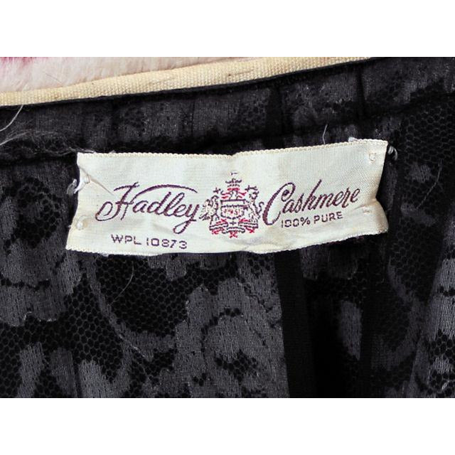 Vintage Black Cashmere Sweater w/Mink Collar 1950s Lg-XL Women's The Best Vintage Clothing