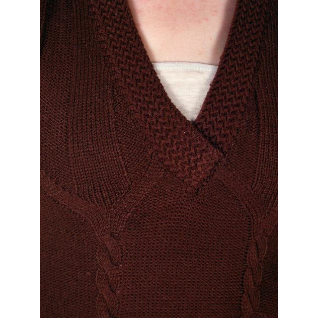 Vintage Sweater Vest Chocolate Brown Fitted V Neck Small 1970s On Sale,Women's The Best Vintage Clothing