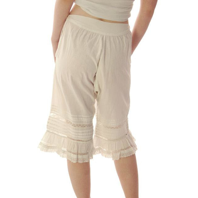 Vintage Antique Ladies Bloomers White Cotton Fancy 26" Waist Small Women's,New Arrivals The Best Vintage Clothing