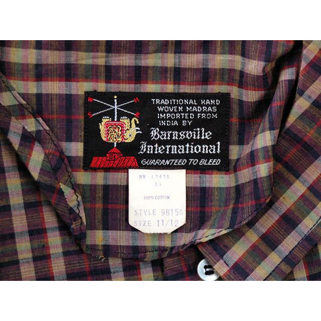 Vintage Cotton Shirt Dress Brown Plaid Barnesville 1950s NOS 36-25-Free Women's,New Arrivals Barnesville International