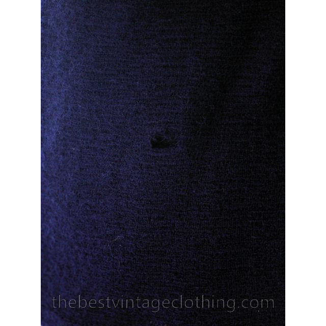 Vintage Womens Swim Suit Wool Navy Blue Braided Straps 1930s 36-34-38 Women's,New Arrivals vendor-unknown